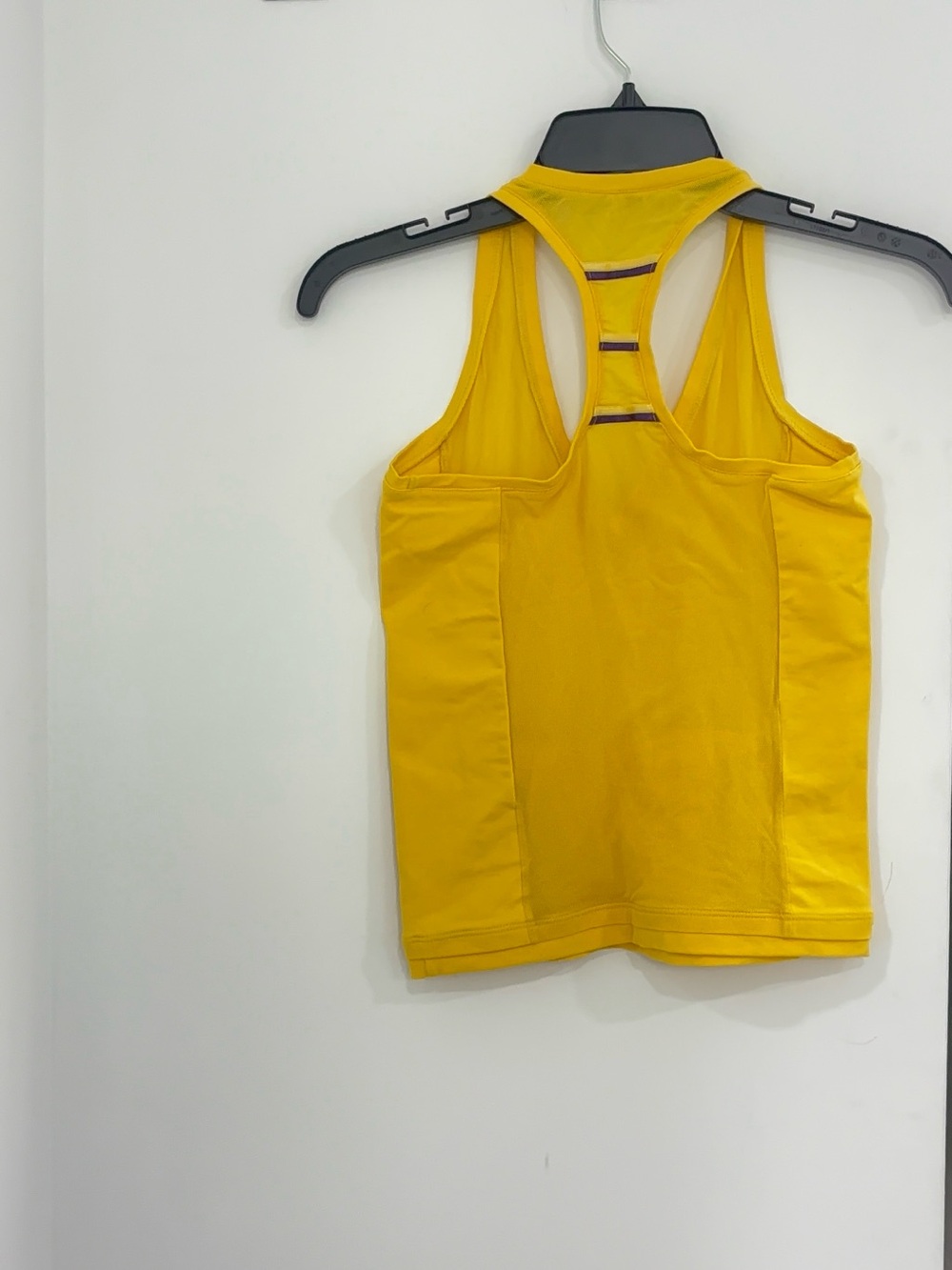 Women’s Yellow Racerback Tank Top - Picture 2 of 4